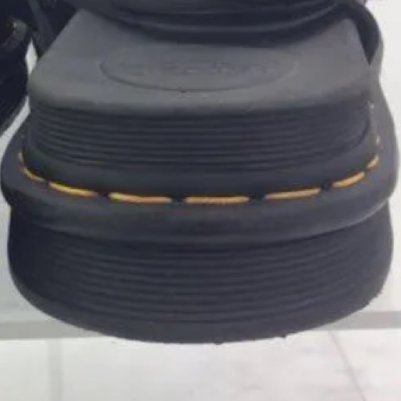 ❌SOLD❌ EUC [Dr. Martens] Black Leather Tate Sandals w Adjustable Buckles Mens 12 - Picture 14 of 15